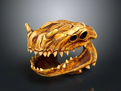 Modern Skull Animal Skull Monster Skull Monster Fossil 3d model Modern Skull Animal Skull Monster Skull Monster Fossil 3d model