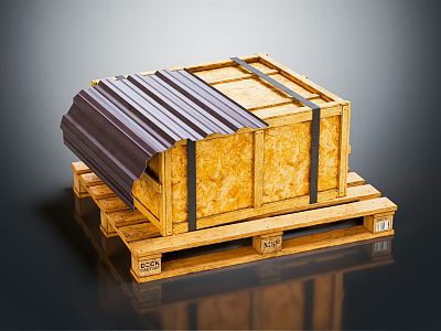 Modern Wooden Box Old Wooden Box 3d model