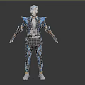 Cartoon Character Cyberpunk Cartoon Man Handsome Game Character Game Man Boy 3d model