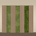 Indoor Living Plant Wall With Wooden Vertical Panels And Green Foliage