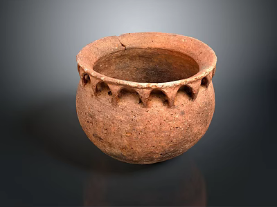 Pottery Pot Pottery Pot Ceramic Pot Cultural Relic Pot Soil Pot Tile Pottery Clay Ware 3d model