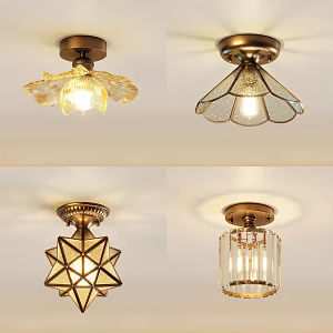 American ceiling lamp retro ceiling lamp porch ceiling lamp aisle ceiling lamp medieval ceiling lamp 3d model