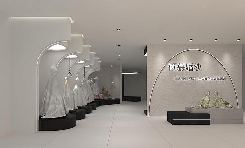 Minimalist Bridal Shop 3d model