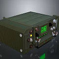 Military Weapon Control Unit With Green Casing Display Screen Buttons And Indicator Light