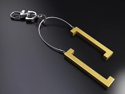 Gold And Silver Geometric Shaped Earrings With Modern Minimalist Jewelry Design 3d model Gold And Silver Geometric Shaped Earrings With Modern Minimalist Jewelry Design 3d model