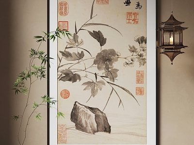 New Chinese Hanging Paintings Chinese Hanging Paintings model