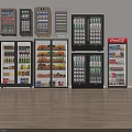 Refrigerators And Freezers Of Various Styles Stocked With Drinks Food Items And Coca Cola