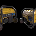 Yellow CAT Portable Generator With Wheeled Frame And Outdoor Power Equipment