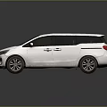 White Modern MPV With Sleek Body Sliding Doors And Silver Wheels For Family Use