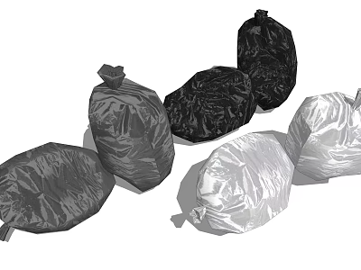 Modern garbage bag 3d model Modern garbage bag 3d model