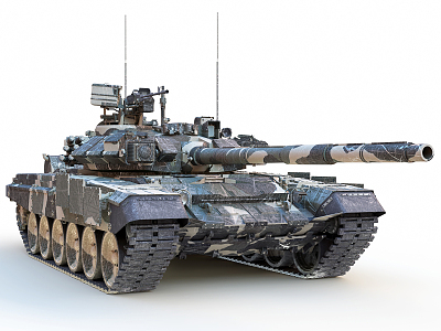 Russian main battle tank Modern tank 3d model