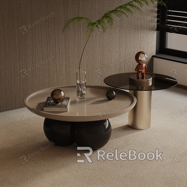 Modern coffee table model