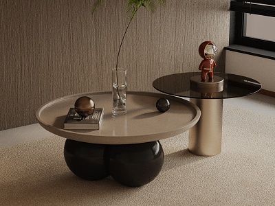 Modern coffee table model