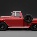 Chevrolet 1959 Apache Pickup Retro Jeep 3d model