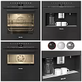 Modern Built in Oven Kitchen Appliance With Interior Shelf Design And Temperature