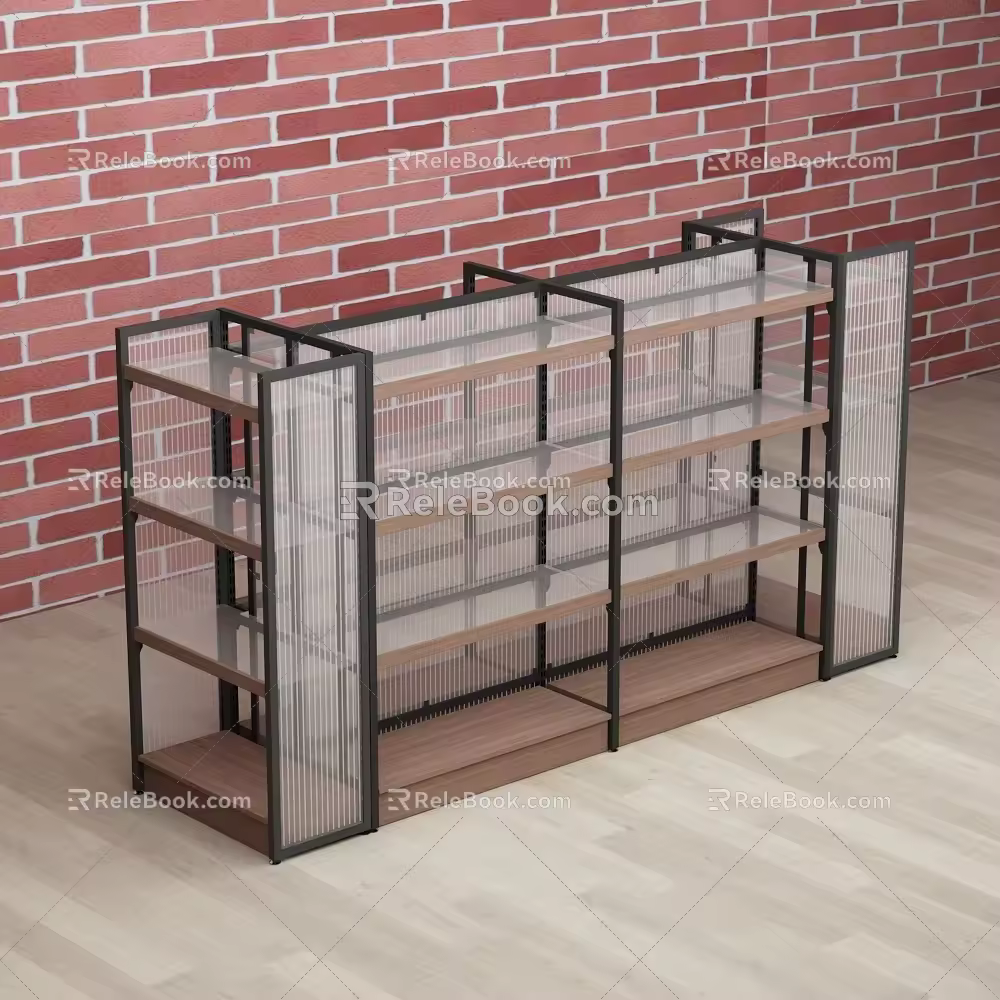 Glass Laminates Adjustable Red Wine and White Wine Display Shelf Cabinet 3d model