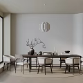 Modern table combination 3d model