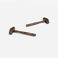 Vintage Hardware Tools Two Rustic Metal Hammers for DIY Repairs and Construction Work 3d model