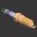 Automotive Spark Plug High Performance Gold Plated Ceramic Design For Car Engines