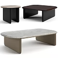 Modern Dressing Table With Marble Top And Black Brown Beige Frame Design 3d model