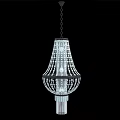 Elegant Crystal Chandelier With Decorative Hanging Crystal Beads And Modern Design
