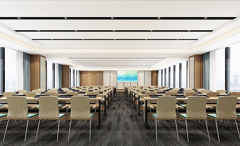 Modern Conference Room 3d model