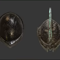 Ancient Greek Metallic Helmets With Historical Designs And Distinct Ornate Details
