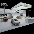 Guoji Zhijun Car Showroom Featuring Various Cars Display Stands Glass Walls And Lighting