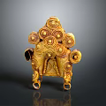 Unique Golden Spiral Design Decorative Hardware Tool For Home Furniture