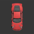 Pink Sports Car With Rear Spoiler Golden Wheels And Stylish Design