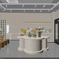 PureFlower Flower Shop Exterior With Floral Decorations At Entrance And Elegant Design
