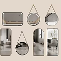 Modern Mirrors In Various Shapes For Home Interior Wall Decoration