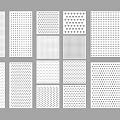 Perforated Metal Panel Components With Various Hole Patterns And Design Options