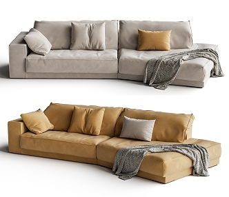 Baxter Budapest Sofa Curved Sofa 3d model