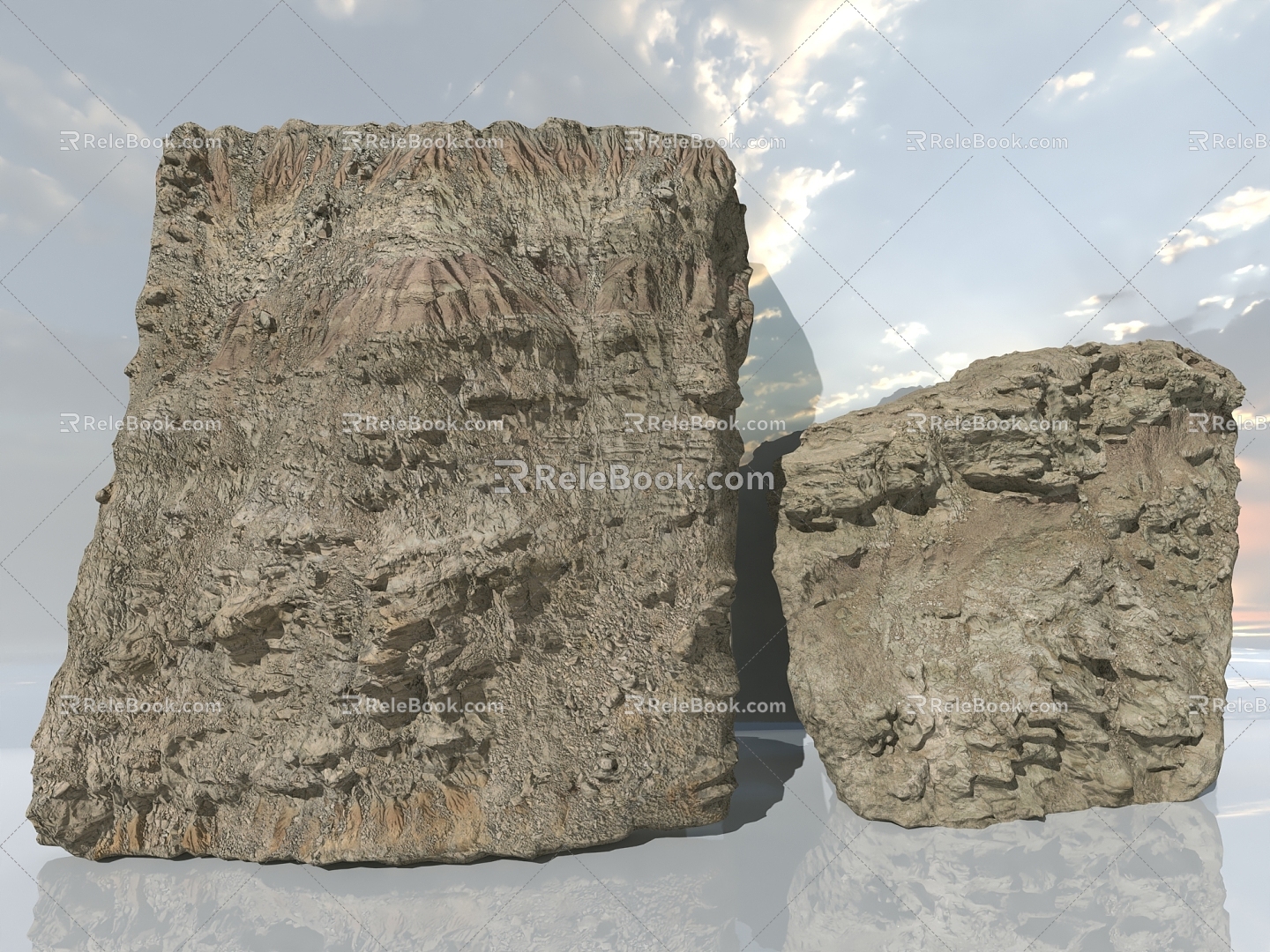 Mountain sandstone cliff sand stone cliff rock wall weathered mountain rock stone karst shaped mountain wall 3d model