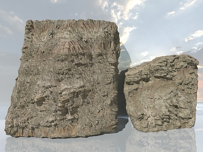 Mountain sandstone cliff sand stone cliff rock wall weathered mountain rock stone karst shaped mountain wall 3d model