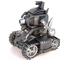 Small Black Tracked Tank With Camera And Mechanical Arm Structure Design 3d model