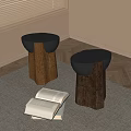 A few corners a few books 3d model