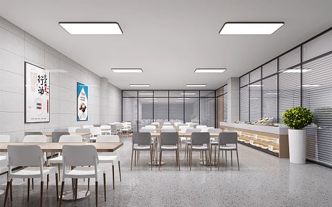 Modern Restaurant 3d model