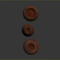Three Handcrafted Terracotta Pottery Vases With Textured Surfaces And Different Shapes