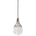 Contemporary Modern Pendent Light With Wireframe Structure And Metallic Frame Design 3d model