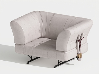 Modern Single Sofa Single Leisure Chair 3d model