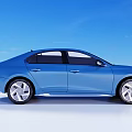 Hyundai IONIQ 6 Blue Electric Sedan With Sleek Modern Exterior Design