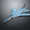 Silver Gray Military Fighter Jet With Number 08 And Red Markings On