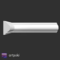 White Decorative Architectural Component With Smooth Surface And Elegant Design For Interior Use