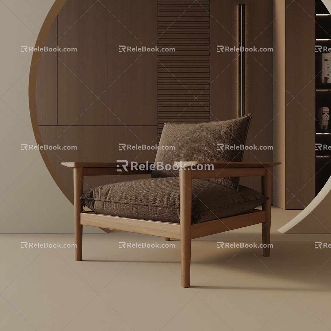 modern leisure chair 3d model