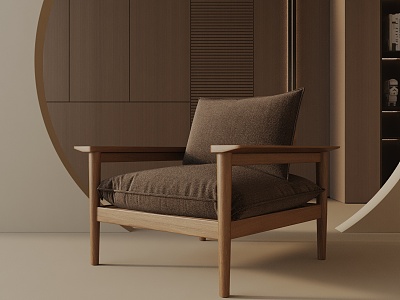 modern leisure chair 3d model