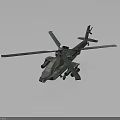 Military Helicopter With Single Main Rotor Tail Rotor Green Fuselage And Weapon Systems
