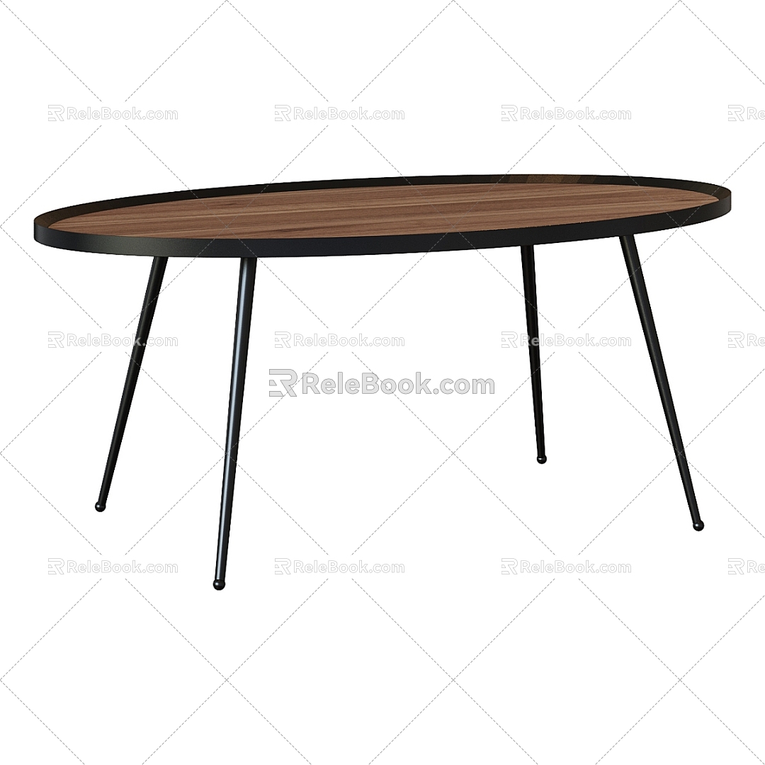 Modern dining table 3d model