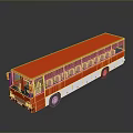 Bus School Bus Van Box Bus Tourist Bus Coach 3d model